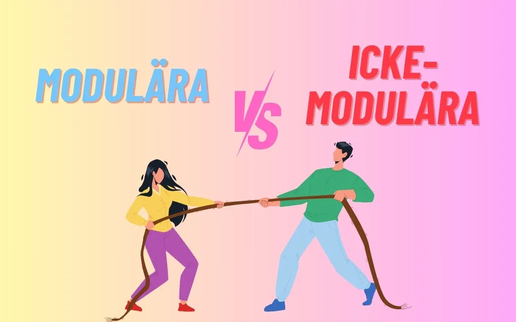 Modulära vs. icke-modulära nätaggregat